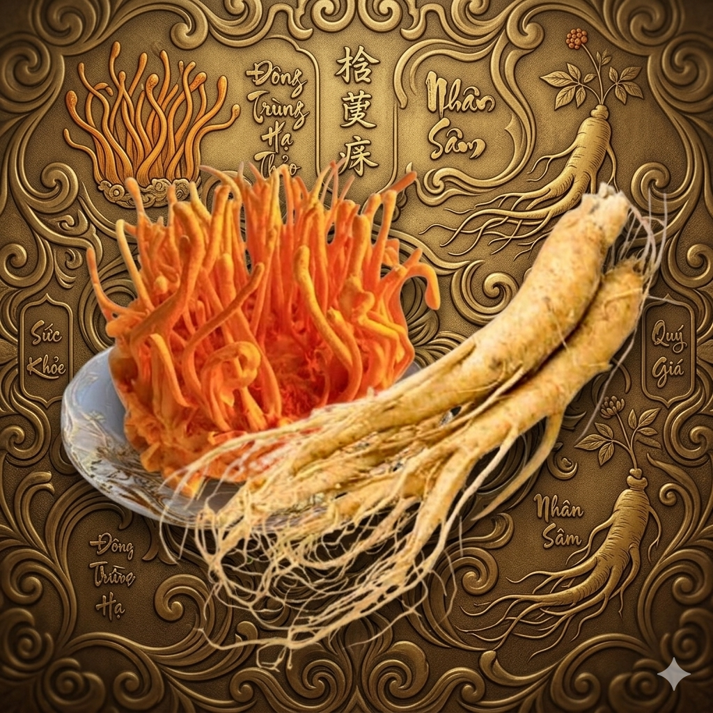 Đông Trùng Hạ Thảo Và Nhân Sâm Sự Kết Hợp Của Hai Dược Liệu Quý Hiếm